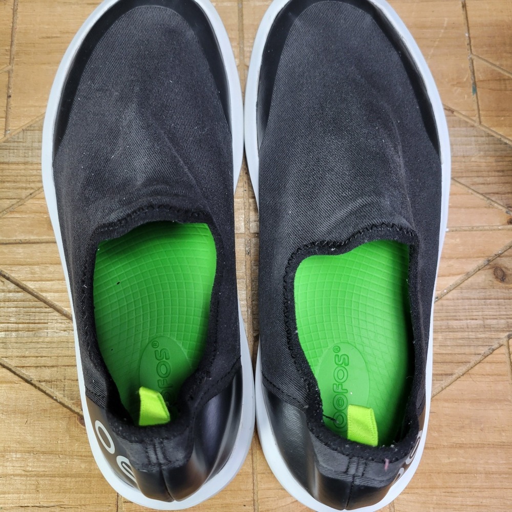 OOFOS Oomg Eezee Low Shoes Womens 11 Black Slip On Stretch Comfort Recovery - Picture 11 of 14